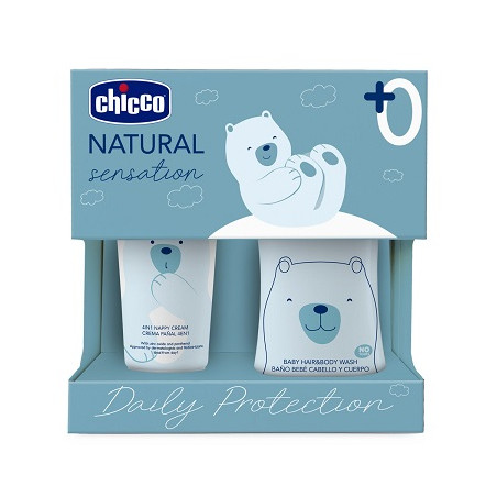 Chicco Natural Sensation Set Bagnoshampoo+pasta Lenitiva Chicco Natural Sensation Set Bagnoshampoo+pasta Lenitiva