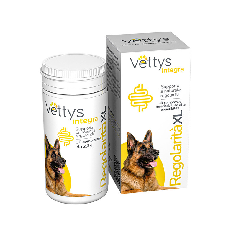 VETTYS INTEGRA REGOLARITA' XL CANE 30 COMPRESSE MASTICABILI VETTYS INTEGRA REGOLARITA' XL CANE 30 COMPRESSE MASTICABILI