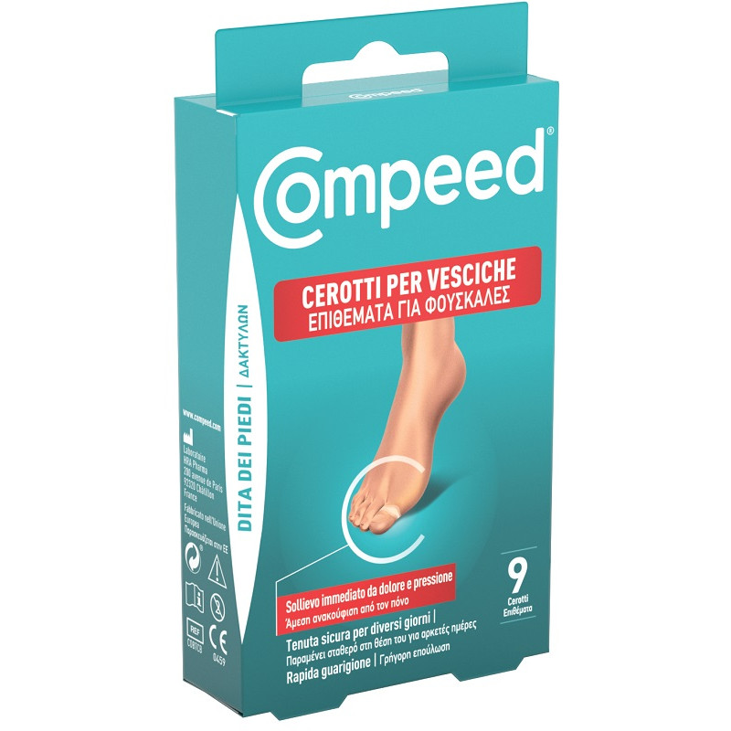 COMPEED CEROTTO VESCICHE DITA DEI PIEDI 9 PEZZI CARTON COMPEED CEROTTO VESCICHE DITA DEI PIEDI 9 PEZZI CARTON