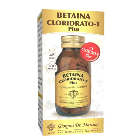 Betaina Cloridrato-t Plus 180 Pastiglie Betaina Cloridrato-t Plus 180 Pastiglie