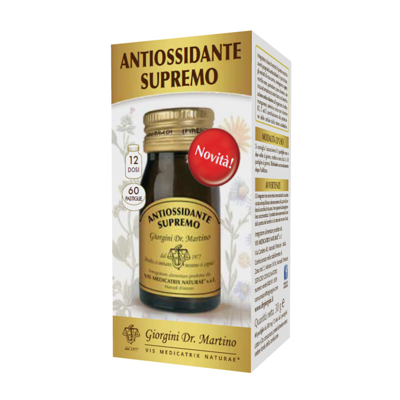 ANTIOSSIDANTE SUPREMO 60 PASTIGLIE ANTIOSSIDANTE SUPREMO 60 PASTIGLIE
