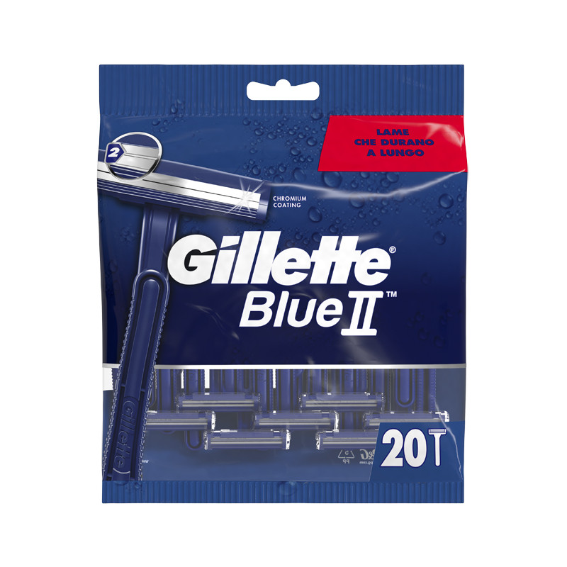 GILLETTE BLUE II USA & GETTA STANDARD 20 PEZZI GILLETTE BLUE II USA & GETTA STANDARD 20 PEZZI