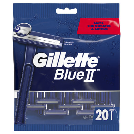 GILLETTE BLUE II USA & GETTA STANDARD 20 PEZZI