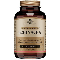 Confezione da 100 capsule di Solgar Echinacea Integratore Per Supportare Le Difese Immunitarie.