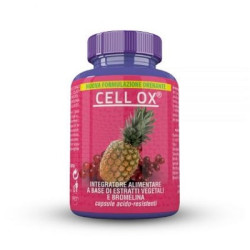 Flacone da 60 capsule di Cell Ox, integratore per cellulite e gonfiore alle gambe.