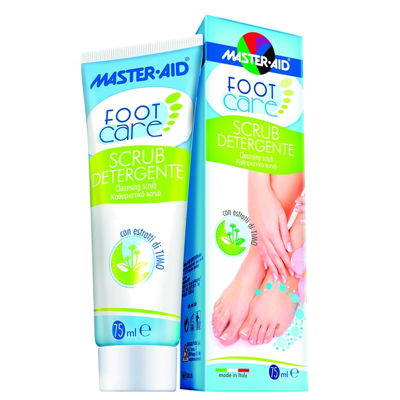 MASTER-AID FOOTCARE DETERGENTE SCRUB PER PIEDI 75 ML L4 MASTER-AID FOOTCARE DETERGENTE SCRUB PER PIEDI 75 ML L4