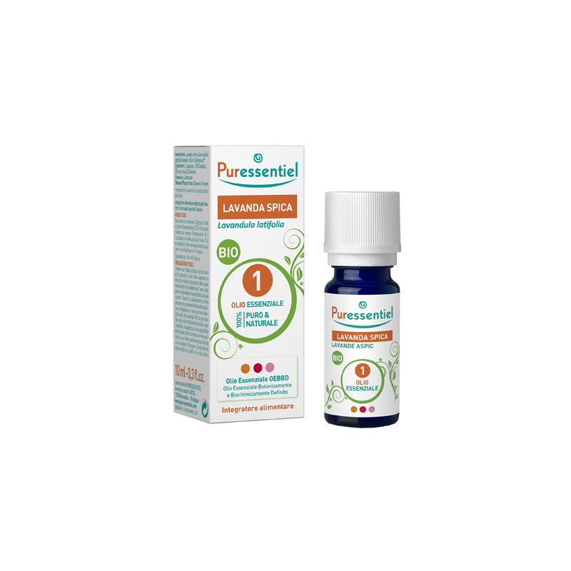 PURESSENTIEL LAVANDA SPICA OLIO ESSENZIALE BIO 10 ML PURESSENTIEL LAVANDA SPICA OLIO ESSENZIALE BIO 10 ML