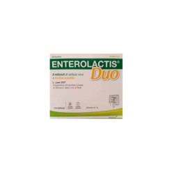 Confezione da 20 bustine di Enterolactis duo con fermenti lattici vivi e Inulina