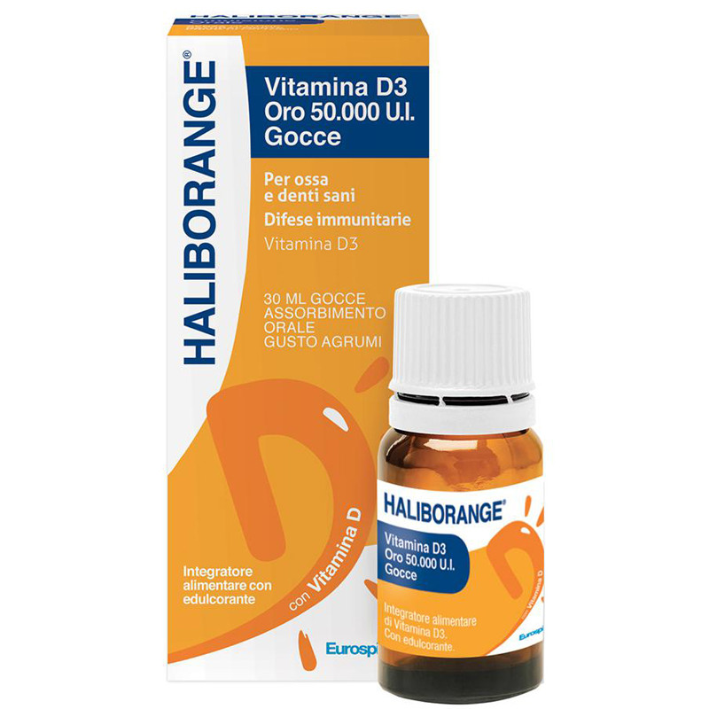 HALIBORANGE VITAMINA D3 ORO 50000UI GOCCE 30 ML HALIBORANGE VITAMINA D3 ORO 50000UI GOCCE 30 ML