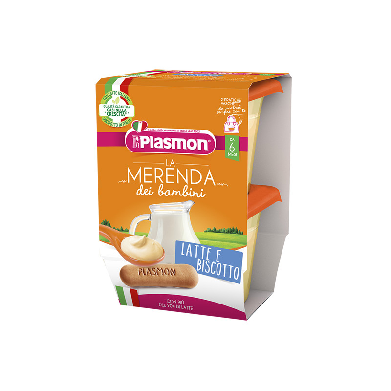PLASMON LA MERENDA DEI BAMBINI MERENDE LATTE BISCOTTO ASETTICO 2 X 120 G PLASMON LA MERENDA DEI BAMBINI MERENDE LATTE BISCOTTO ASETTICO 2 X 120 G