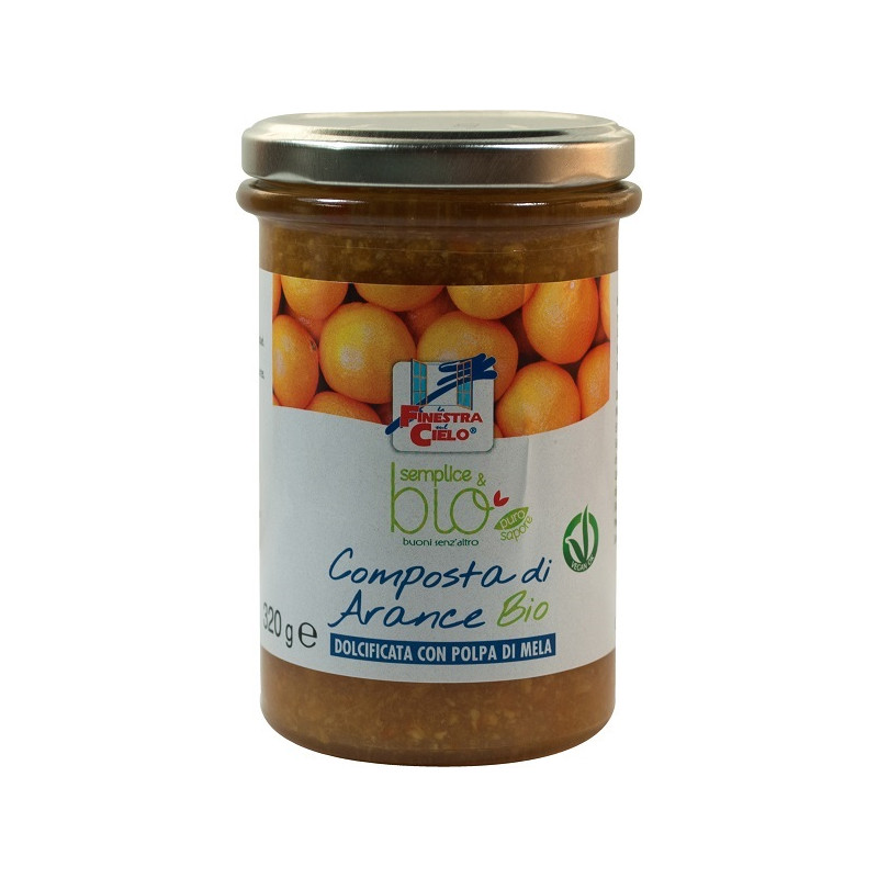 COMPOSTA DI ARANCE CON POLPA DI MELA BIO 320 G COMPOSTA DI ARANCE CON POLPA DI MELA BIO 320 G