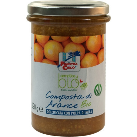COMPOSTA DI ARANCE CON POLPA DI MELA BIO 320 G COMPOSTA DI ARANCE CON POLPA DI MELA BIO 320 G