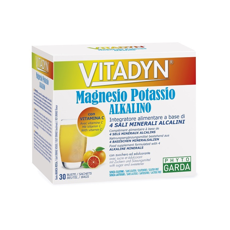 Vitadyn Magnesio Potassio Alkalino Energetico e antifatica 30 bustine Vitadyn Magnesio Potassio Alkalino Energetico e antifatica 30 bustine