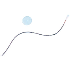 Catetere Ureterocutaneostomia In Silicone Con Punta Smussata Flangia Rotonda Linea Radiopaca Lunghezza 45cm Ch 10