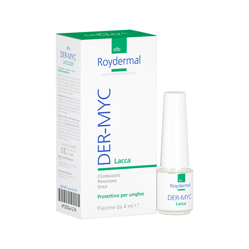 LACCA PROTETTIVA PER UNGHIE DER-MYC FLACONE 4 ML LACCA PROTETTIVA PER UNGHIE DER-MYC FLACONE 4 ML