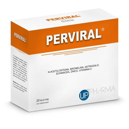 Confezione da 20 buste di Perviral Integratore Tonico-Adattogeno E Immunostimolante. Confezione da 20 buste di Perviral Integratore Tonico-Adattogeno E Immunostimolante.