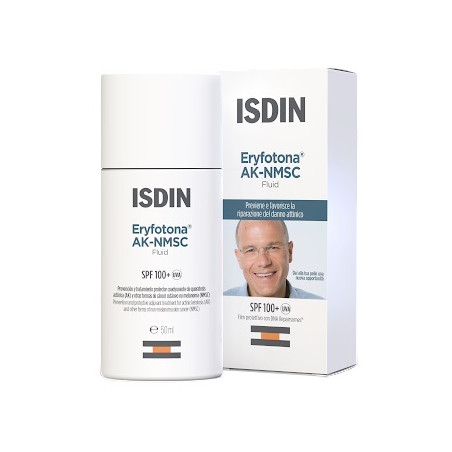 Isdin Eryfotona Ak-Nmsc Fluido Leggero per Cheratosi Attinica Spf 100+  50 ml