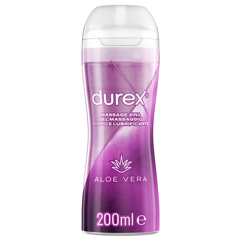 DUREX MASSAGE 2 IN 1 GEL MASSAGGIO CORPO E LUBRIFICANTE ALOE VERA 200 ML DUREX MASSAGE 2 IN 1 GEL MASSAGGIO CORPO E LUBRIFICANTE ALOE VERA 200 ML