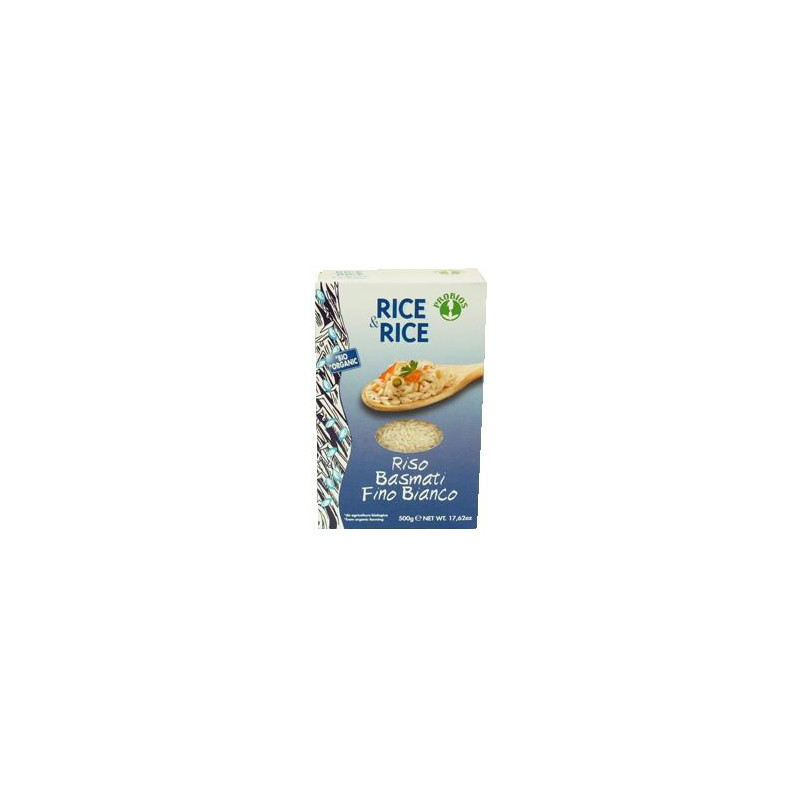 RICE&RICE RISO BASMATI BIANCO 500 G RICE&RICE RISO BASMATI BIANCO 500 G