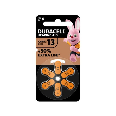 Duracell Easy Tab 13 Arancio Batteria Per Apparecchio Acustico 6 Pezzi Duracell Easy Tab 13 Arancio Batteria Per Apparecchio Acustico 6 Pezzi