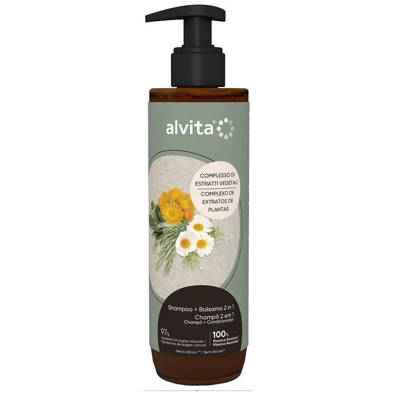 ALVITA SHAMPOO + BALSAMO 2 IN 1 400 ML ALVITA SHAMPOO + BALSAMO 2 IN 1 400 ML
