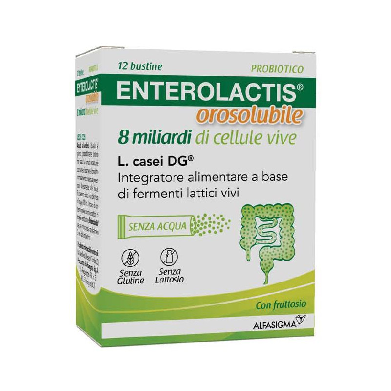 ENTEROLACTIS OROSOLUBILE 12 BUSTINE ENTEROLACTIS OROSOLUBILE 12 BUSTINE
