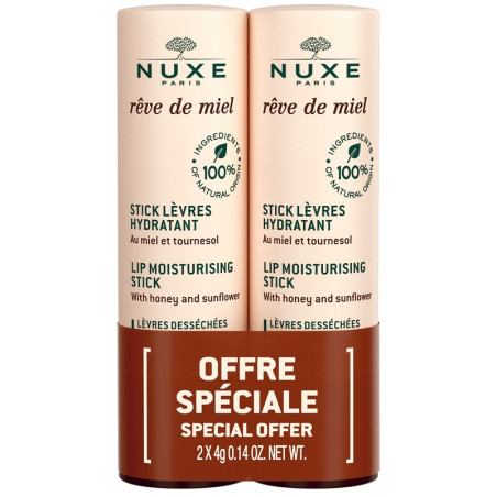 Stick Labbra 2 pezzi da 4 gr di Nuxe Reve De MIel