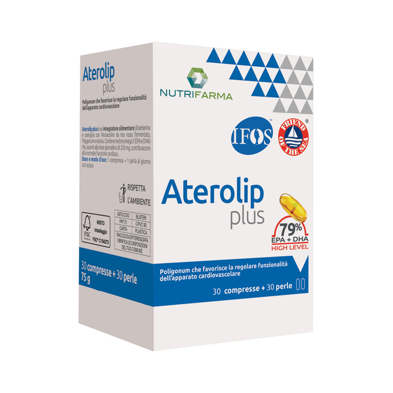 ATEROLIP PLUS 79% 30 COMPRESSE + 30 PERLE ATEROLIP PLUS 79% 30 COMPRESSE + 30 PERLE