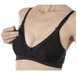 Mammy Reggiseno Cotone Allattamento Black 6c