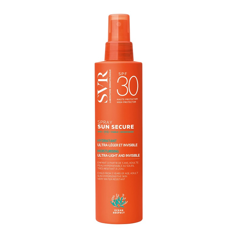 Flacone spary da 200 ml di Svr Sun Secure Latte Solare Spf 30