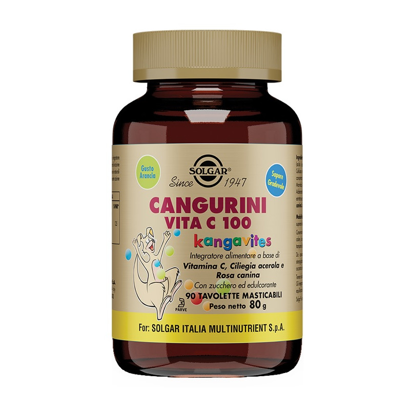 CANGURINI VITA C 100 90 TAVOLETTE MASTICABILI CANGURINI VITA C 100 90 TAVOLETTE MASTICABILI