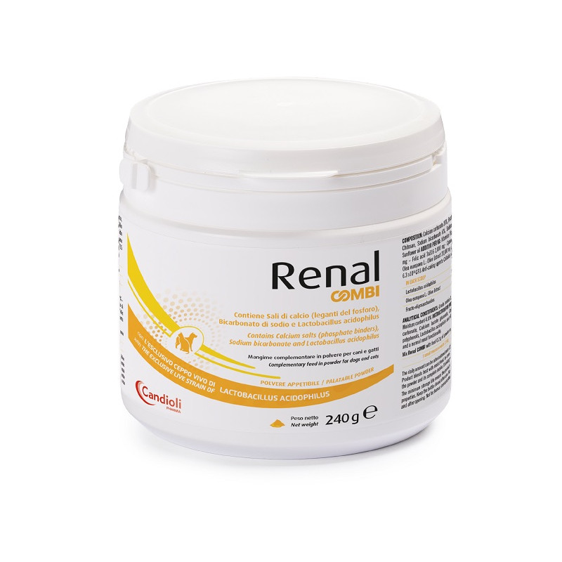 Renal Combi Integratore per il supporto renale di cani e gatti 240 g Renal Combi Integratore per il supporto renale di cani e gatti 240 g