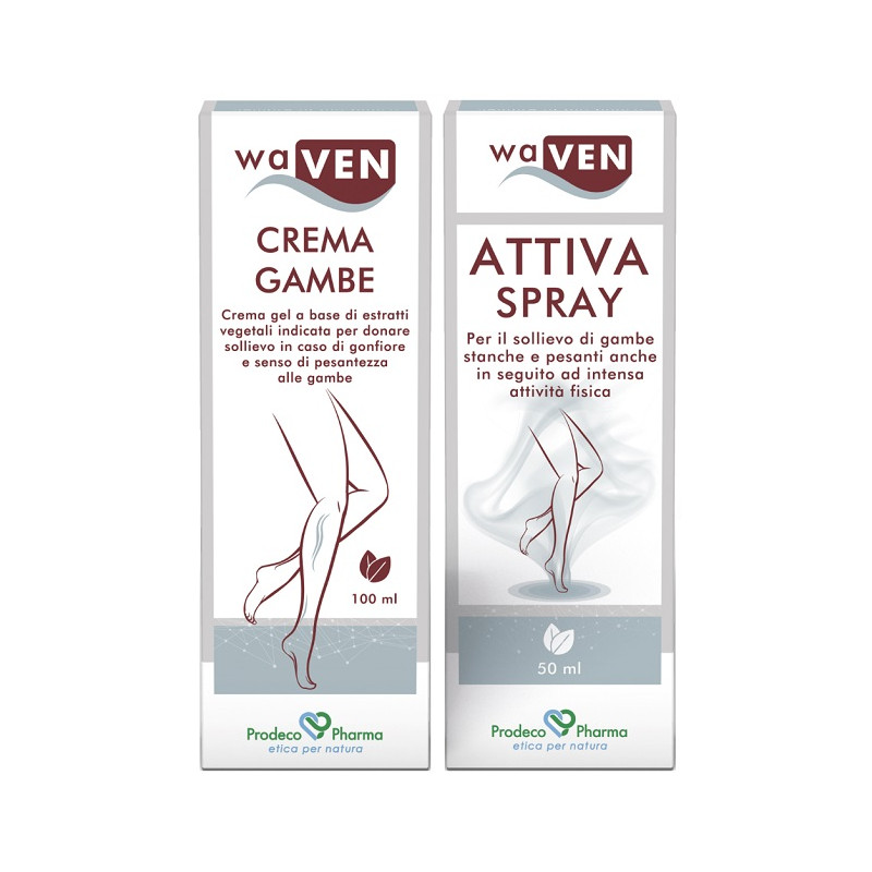 WAVEN CREMA GAMBE 100 ML + ATTIVA SPRAY 50 ML WAVEN CREMA GAMBE 100 ML + ATTIVA SPRAY 50 ML