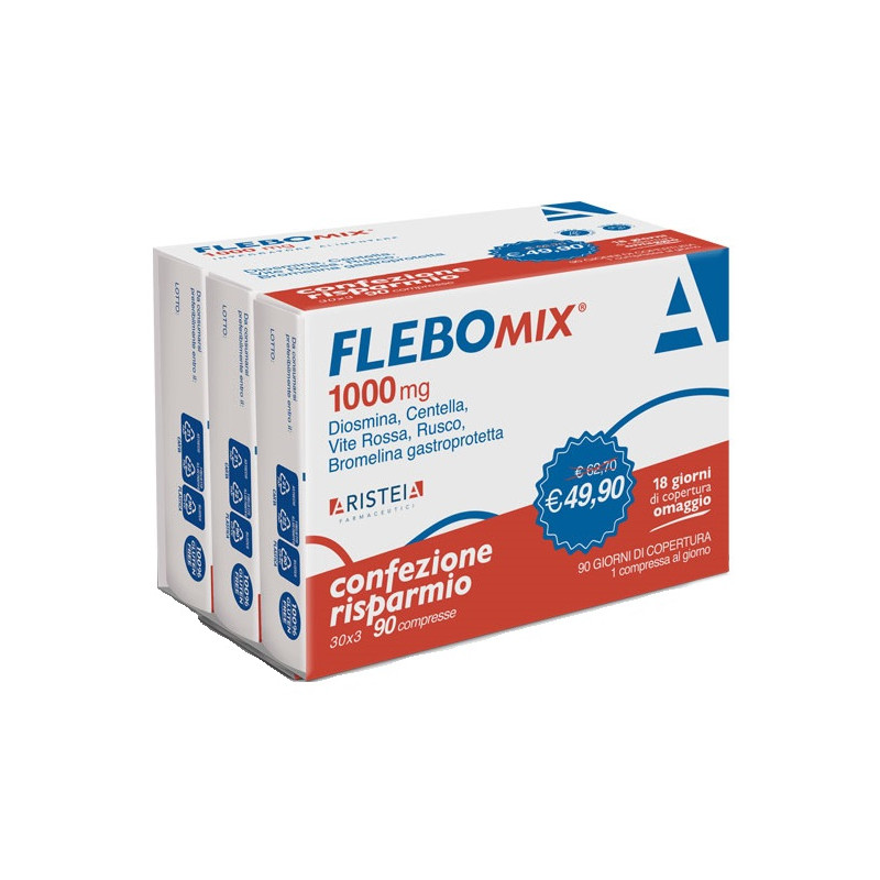 FLEBOMIX 1000 MG TRI-PACK 90 COMPRESSE FLEBOMIX 1000 MG TRI-PACK 90 COMPRESSE