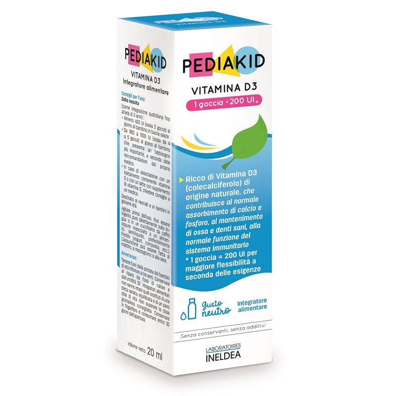 PEDIAKID VITAMINA D3 200IU 200 ML PEDIAKID VITAMINA D3 200IU 200 ML