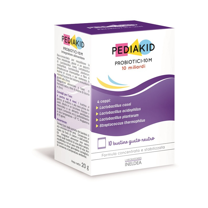 Pediakid Probiotici 10m 10 Bustine Pediakid Probiotici 10m 10 Bustine