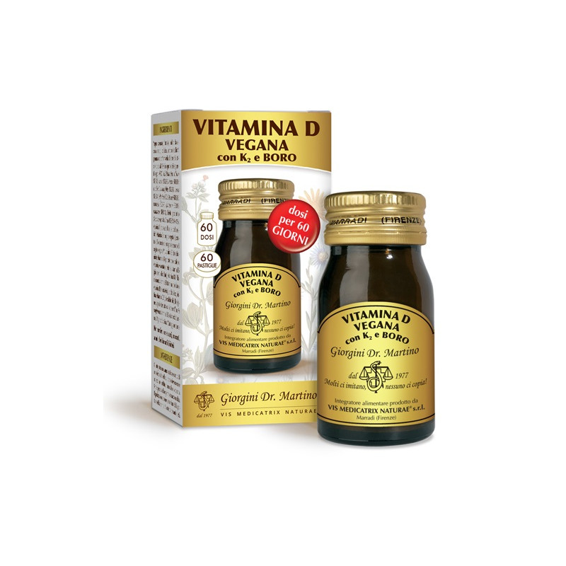 VITAMINA D VEGANA CON K2+BORO 60 PASTIGLIE VITAMINA D VEGANA CON K2+BORO 60 PASTIGLIE