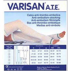 VARISAN ATE 18MMHG CALZA AUTOREGGENTE AG PA BIANCO 2