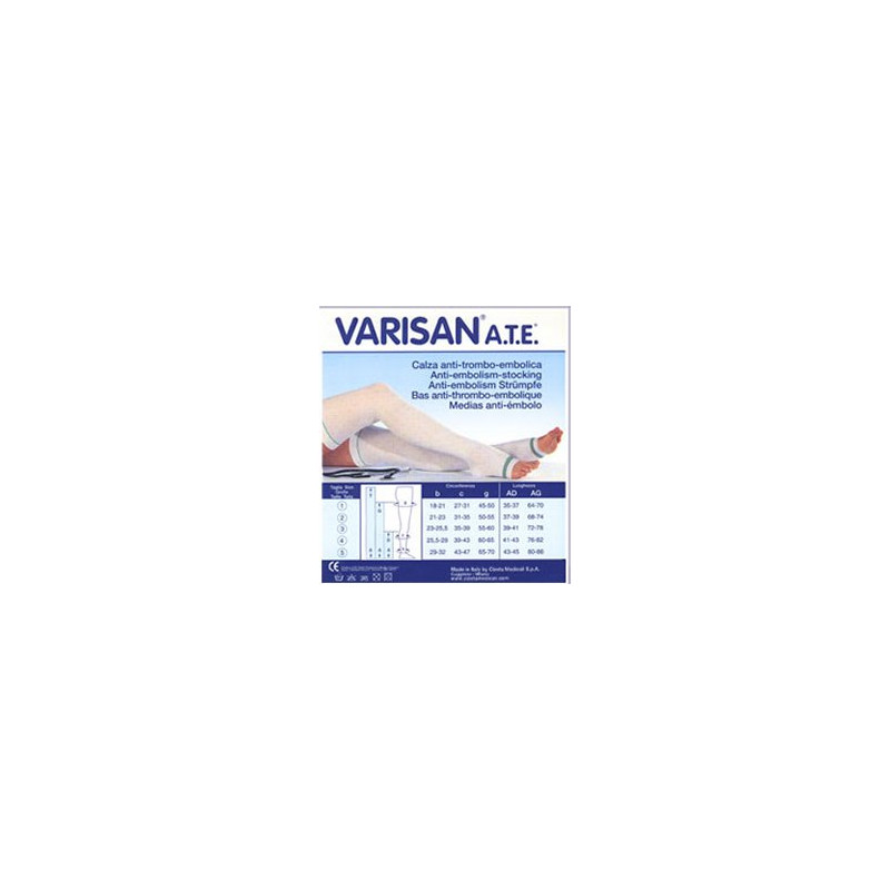 VARISAN ATE 18MMHG CALZA AUTOREGGENTE AG PA BIANCO 2 VARISAN ATE 18MMHG CALZA AUTOREGGENTE AG PA BIANCO 2
