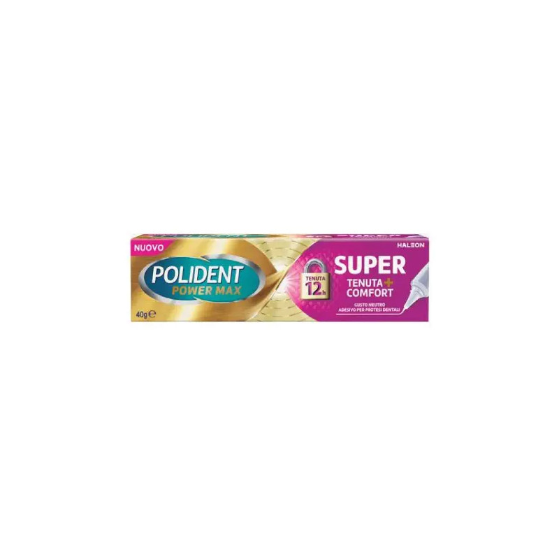Polident Power Max Crema Adesiva Per Dentiera Lunga Tenuta 40 Grammi Polident Power Max Crema Adesiva Per Dentiera Lunga Tenuta 40 Grammi