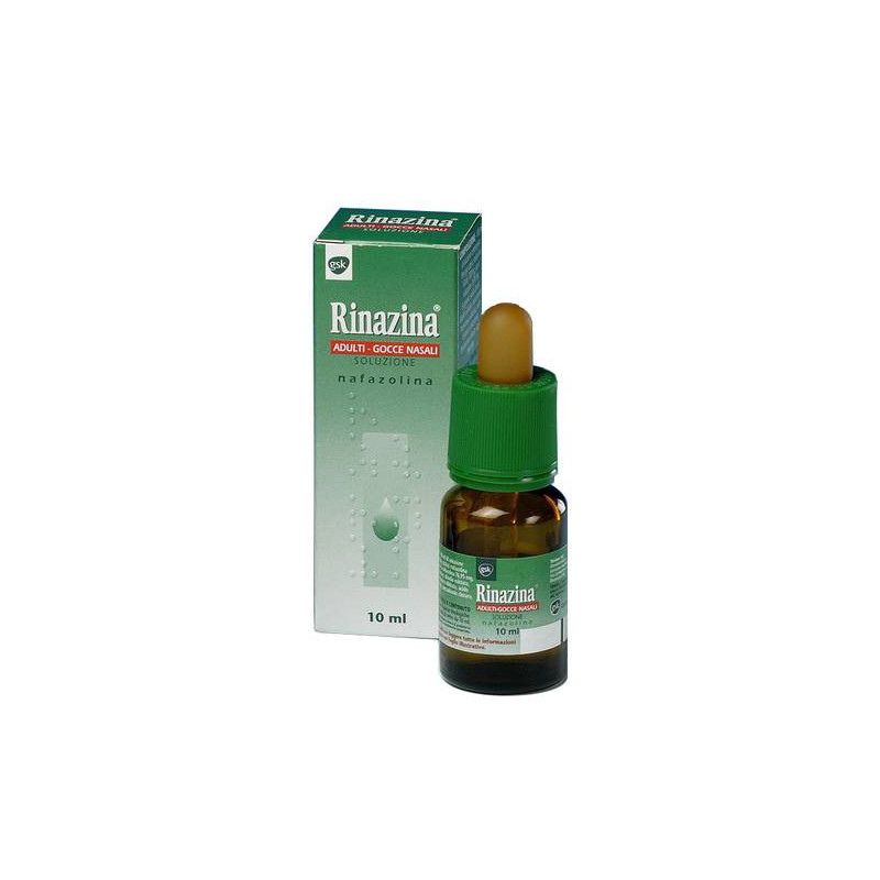 Rinazina 0,1% Gocce Decongestionante Nasale 10ml Rinazina 0,1% Gocce Decongestionante Nasale 10ml