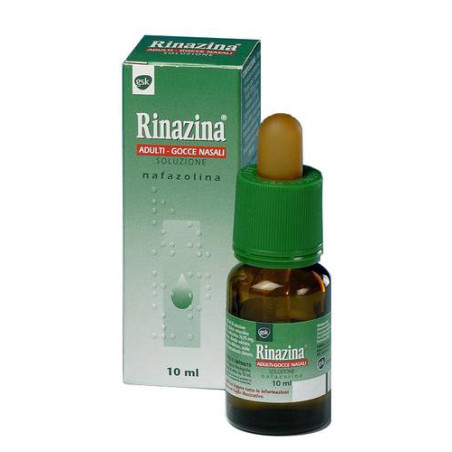 Rinazina 0,1% Gocce Decongestionante Nasale 10ml Rinazina 0,1% Gocce Decongestionante Nasale 10ml