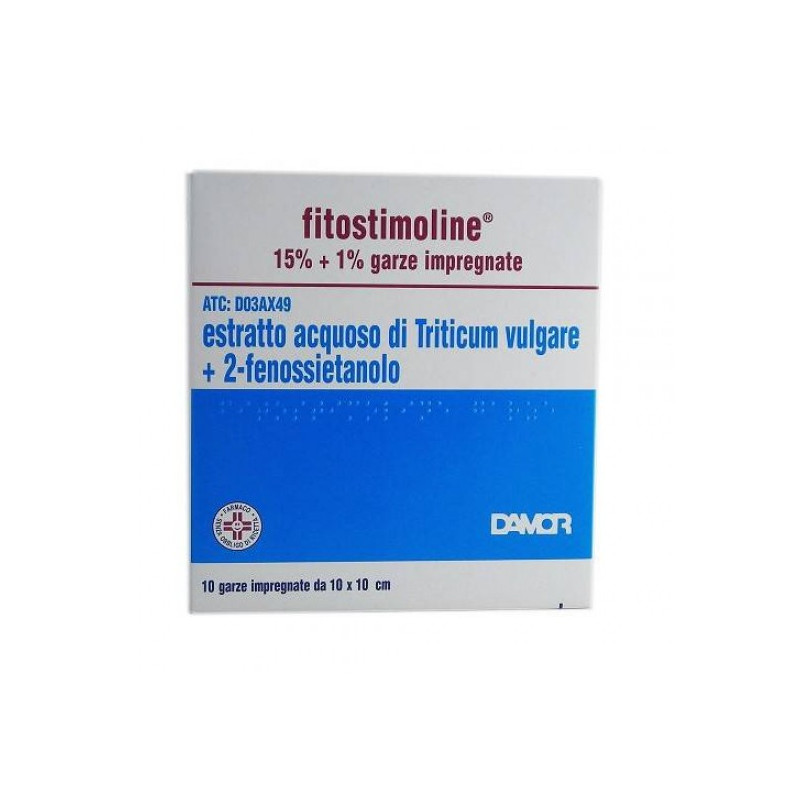Fitostimoline 15%+1% 10 garze