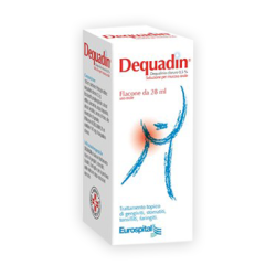 Eurospital Dequadin Soluzione Per Mucosa Orale Trattamento Gengiviti Stomatiti Tonsilliti Flacone 28ml Eurospital Dequadin Soluzione Per Mucosa Orale Trattamento Gengiviti Stomatiti Tonsilliti Flacone 28ml