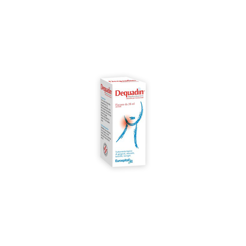 Eurospital Dequadin Soluzione Per Mucosa Orale Trattamento Gengiviti Stomatiti Tonsilliti Flacone 28ml Eurospital Dequadin Soluzione Per Mucosa Orale Trattamento Gengiviti Stomatiti Tonsilliti Flacone 28ml