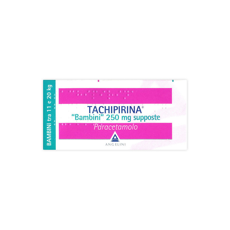 Tachipirina Bambini 250mg Supposte Per Febbre e Dolore 10 Supposte