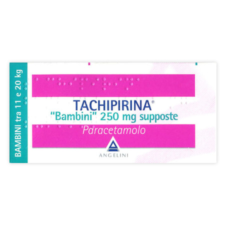 Tachipirina Bambini 250mg Supposte Per Febbre e Dolore 10 Supposte