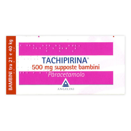 Angelini Tachipirina Bambini 500mg Supposte 10 Supposte Angelini Tachipirina Bambini 500mg Supposte 10 Supposte