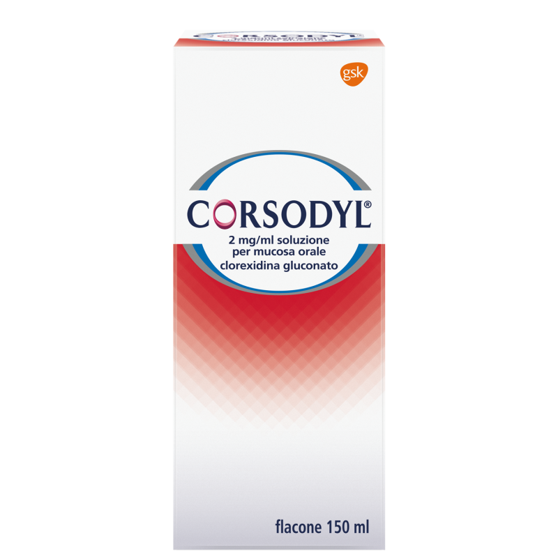 Gsk Corsodyl Soluzione Orale 200mg/100ml Disinfettante Del Cavo Orale Flacone 150ml