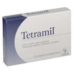 Teofarma Tetramil 0,3%+0,05% Collirio Per Occhi Arrossati Infiammati E Congiuntiviti Allergiche 10 Flaconcini Monodose Teofarma Tetramil 0,3%+0,05% Collirio Per Occhi Arrossati Infiammati E Congiuntiviti Allergiche 10 Flaconcini Monodose